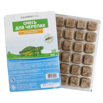 Блистер Смесь для черепах замороженная100 мл  АКВА-МЕНЮ